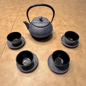 Teavana cast iron Cherry Blossom tea set.